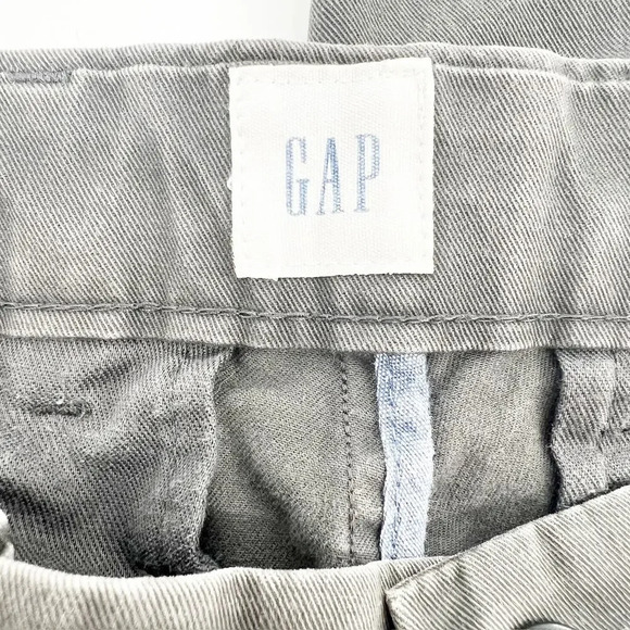 Gap Slim Chino Pants Mens Size 33x30 Dark Grey Stretch Career Ankle Straight - Picture 5 of 6